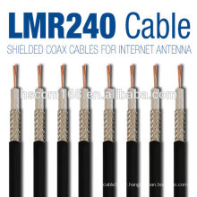 Câble coaxial rg9 / rg6 / câble coaxial rg48 / rg58 / rg59 / rg123 avec connecteurs de câble coaxial